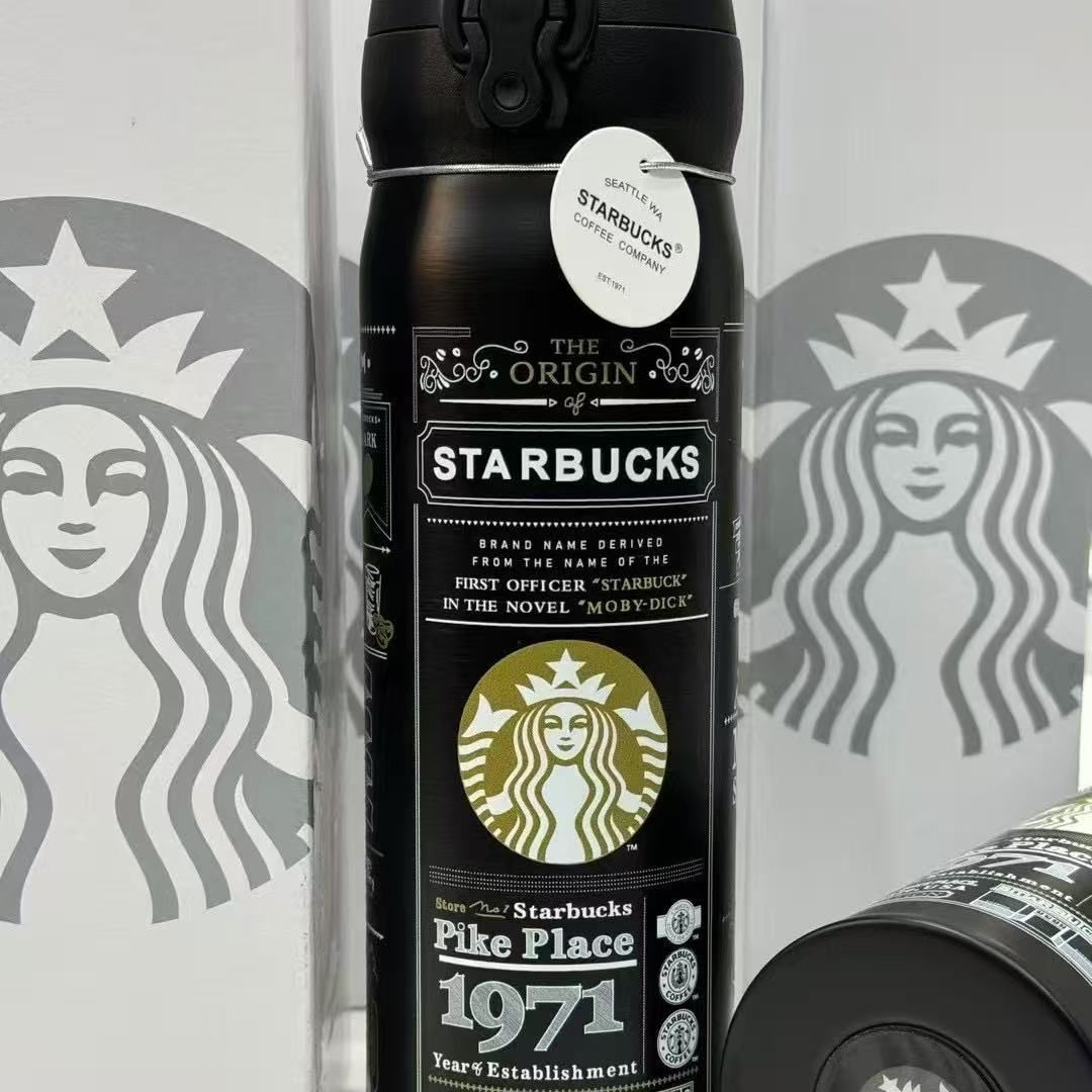 スターバックス タンブラー Pike Place 1971 ホワイト ブラック - メルカリ