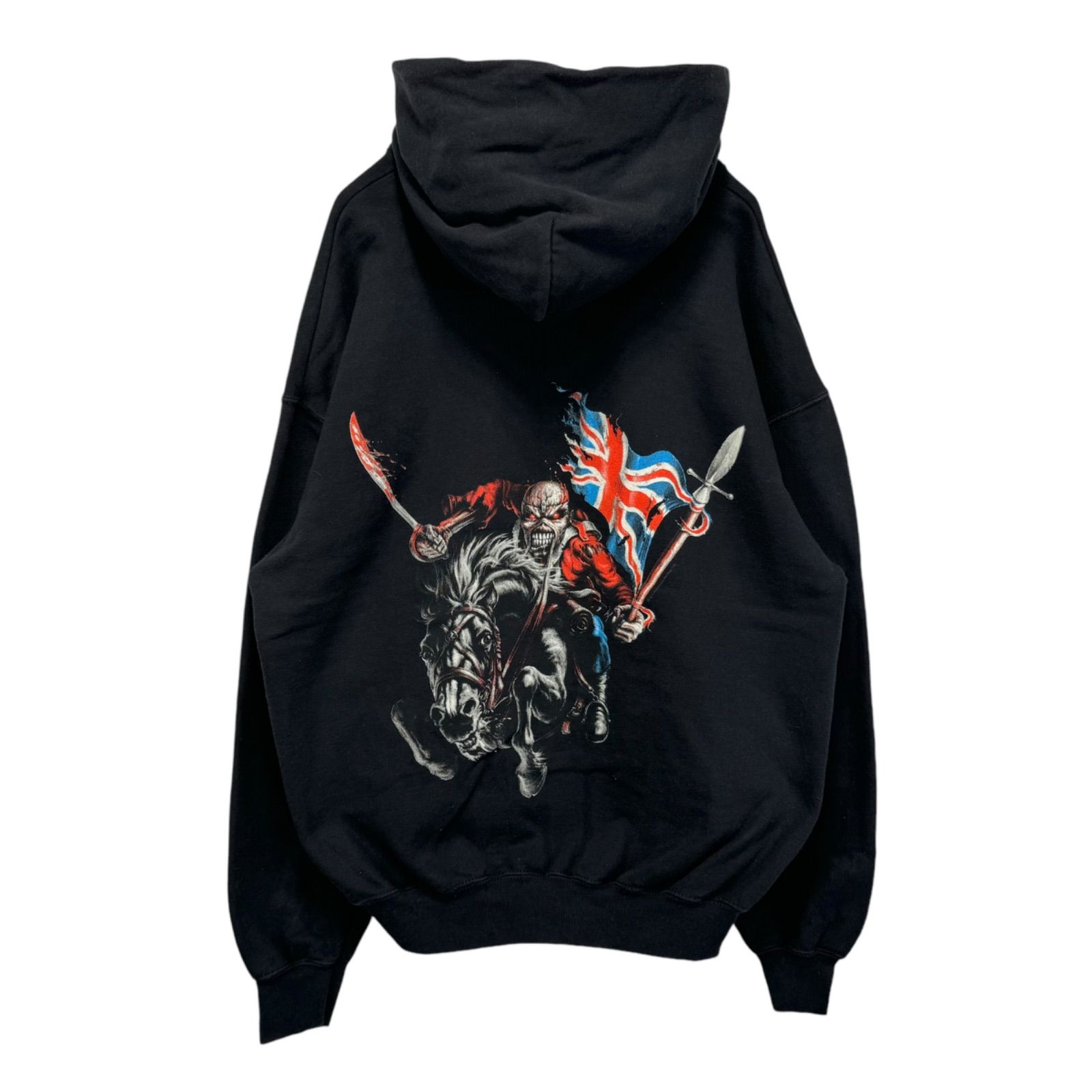 IRON MAIDEN Logo Print Hoodie アイアンメイデン パーカー フーディー