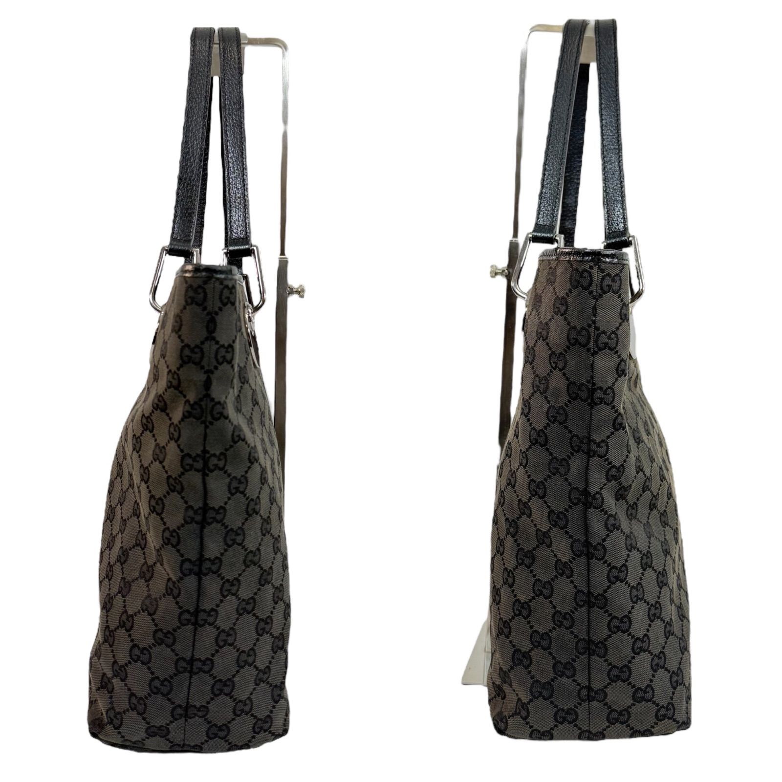 GUCCI グッチ GGキャンバス トートバッグ 黒 120836 002058