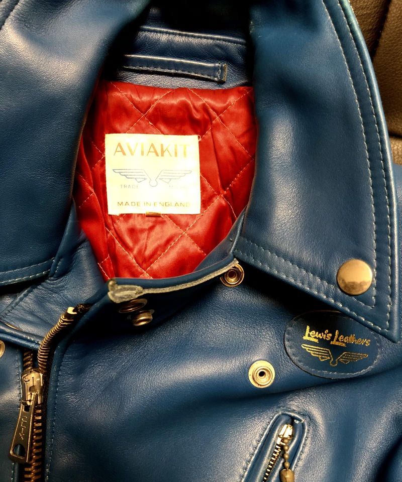 ルイスレザー　ヴィンテージターコイズ　サイクロン　36 Lewis Leathers - 【超希少品】ルイスレザー カウ×ヴィンテージ