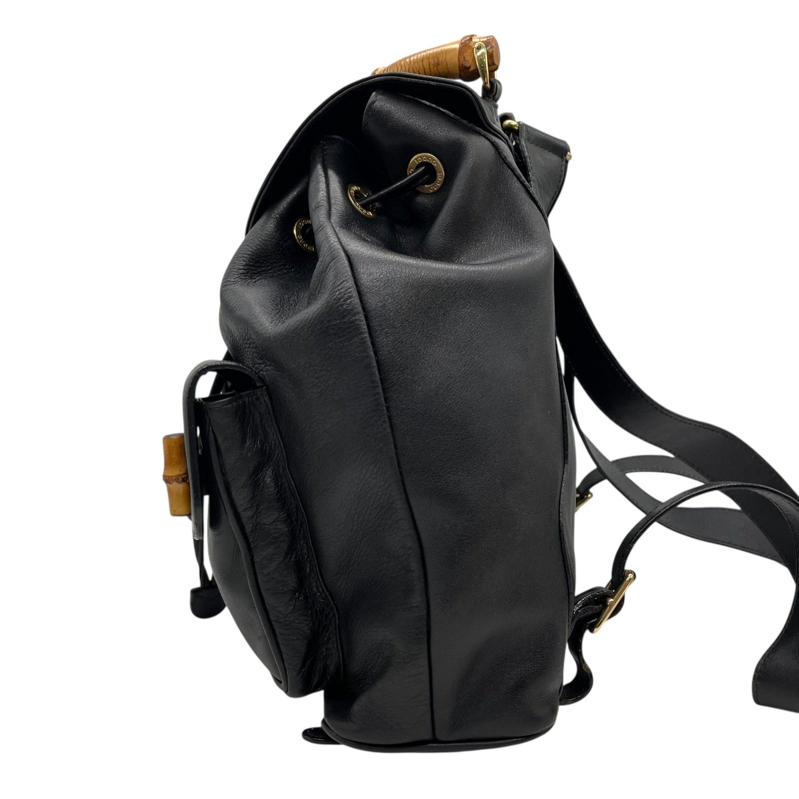 美品 GUCCI オールドグッチ バンブー リュックサック バック