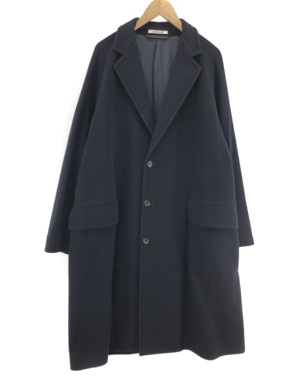 Auralee Cashmere Wool Mosser Chesterfield Coat AURALEE Super
