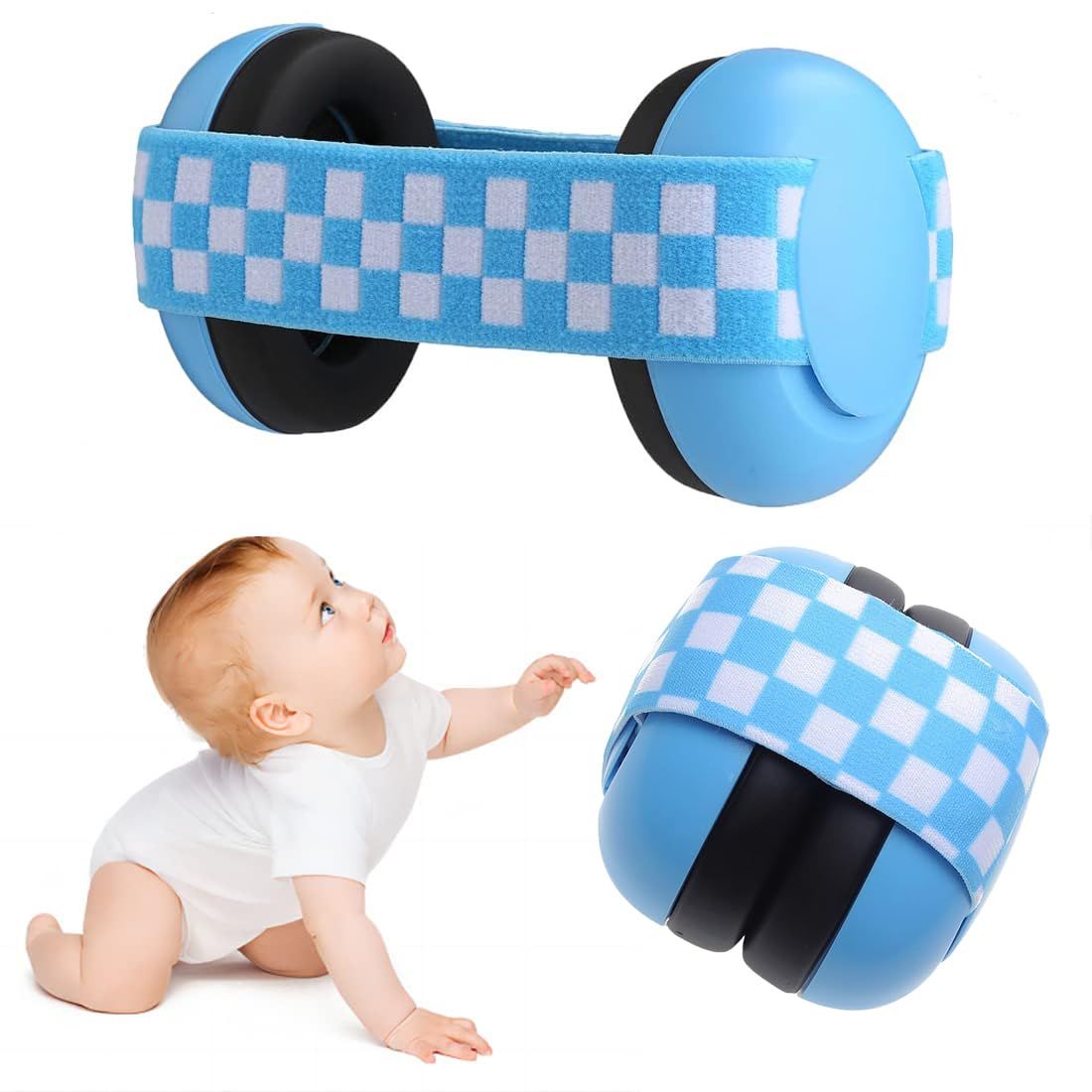 新品 [Afindern] 防音イヤーマフ 赤ちゃん 音遮断 ヘッドホン型 軽量 コンパクト 折り畳め 弾性ヘッドバンド 調整可能 携帯しやすい 聴覚・耳保護 睡眠 仕事 勉強 騒音対策 子供用 2色