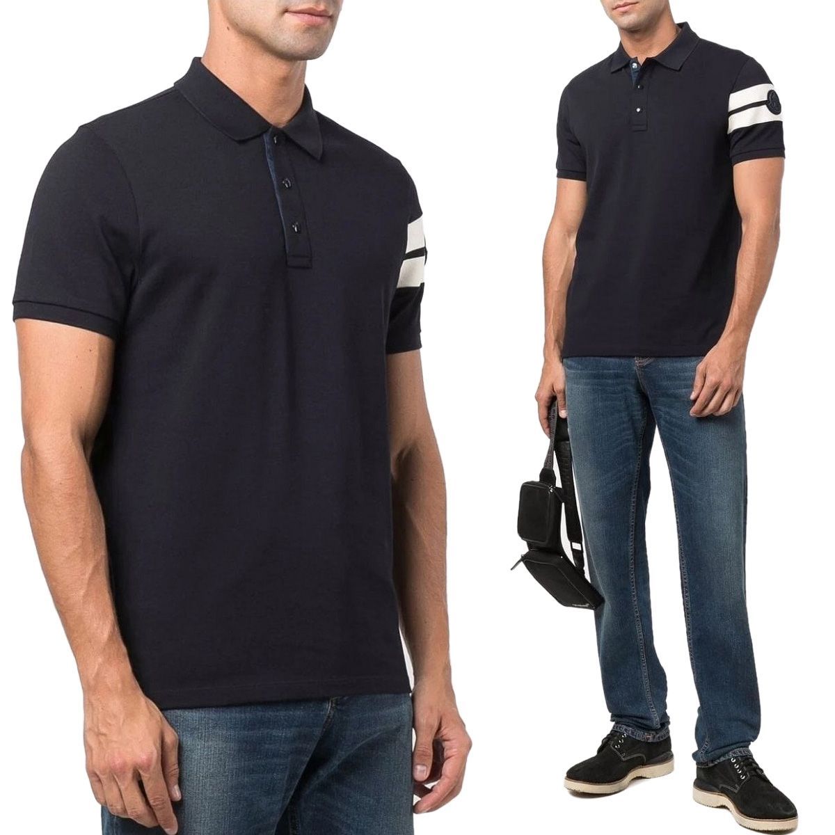 96 MONCLER モンクレール 8A00002 84556 ダークネイビー ポロシャツ 