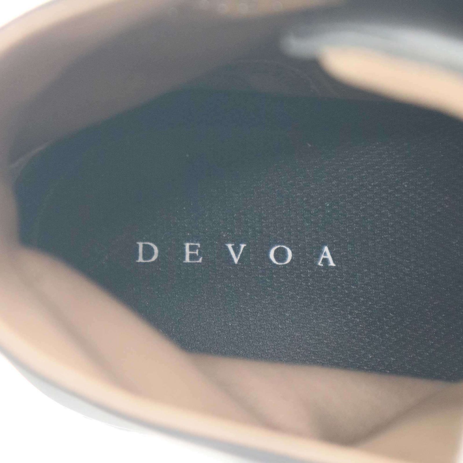 DEVOA デヴォア レースアップレザースニーカー FW-TNS ブラック 42 
