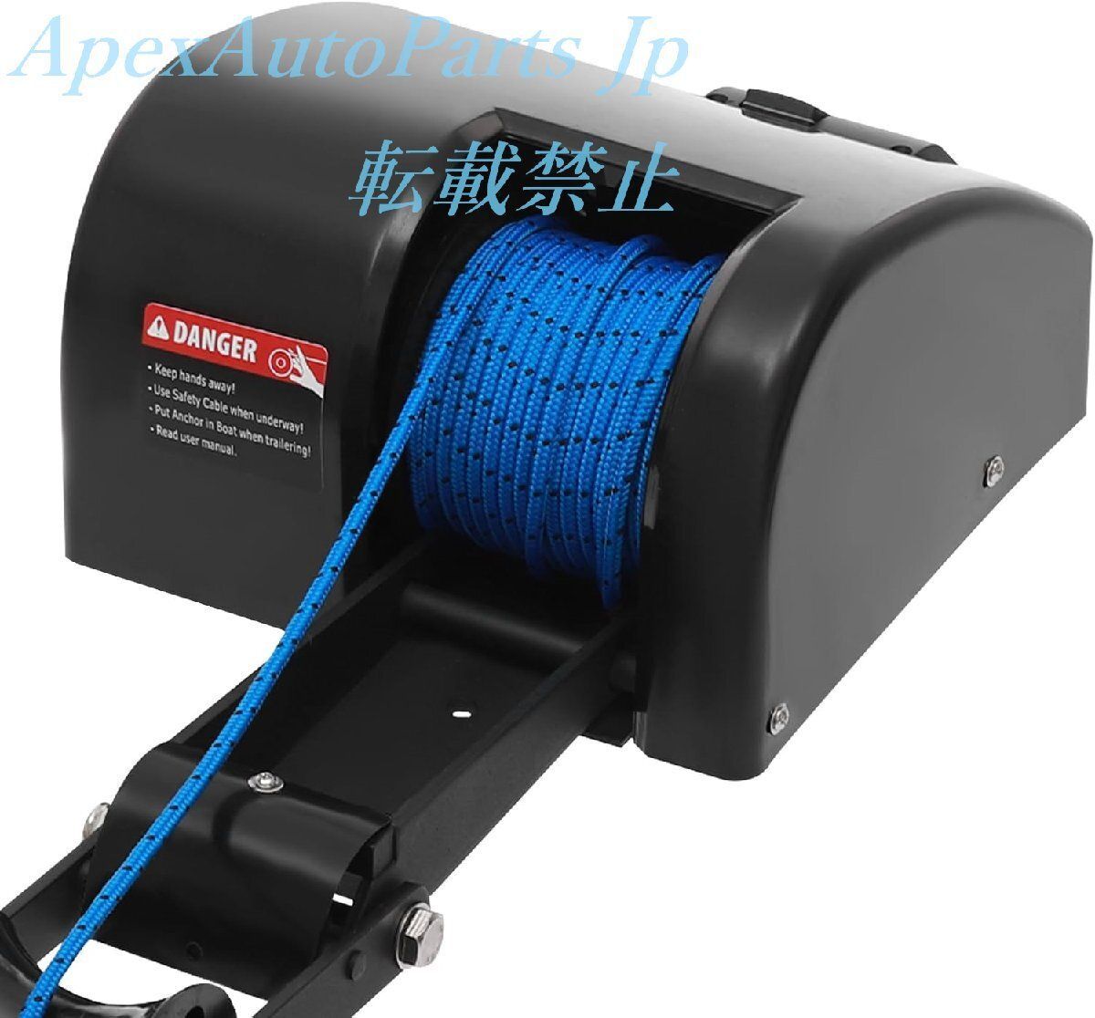 35ポンド 電動ボートアンカーウインチキット 12V マリンアンカーウィンドラスシステム リモコン付き 100フィートロープ