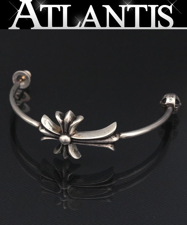 CHROME HEARTS 銀座店 クロムハーツ スキニー タイニーCHクロス フープ ピアス シルバー SV925 98412