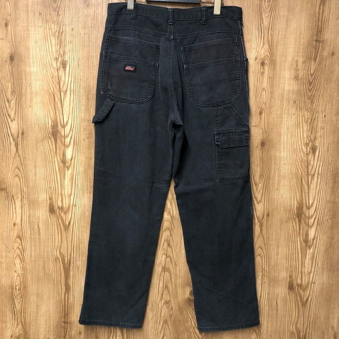 雰囲気抜群 Dickies ディッキーズ ダック地 ダブルニー ペインターパンツ サイズ W34 L32 メンズ Lサイズ程 ヴィンテージ ストリート 古着 s24081786