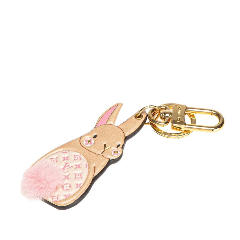 LV バニー モノグラム チャーム キーホルダー ルイ ヴィトン モノグラム ポルト クレ バニー バッグチャーム