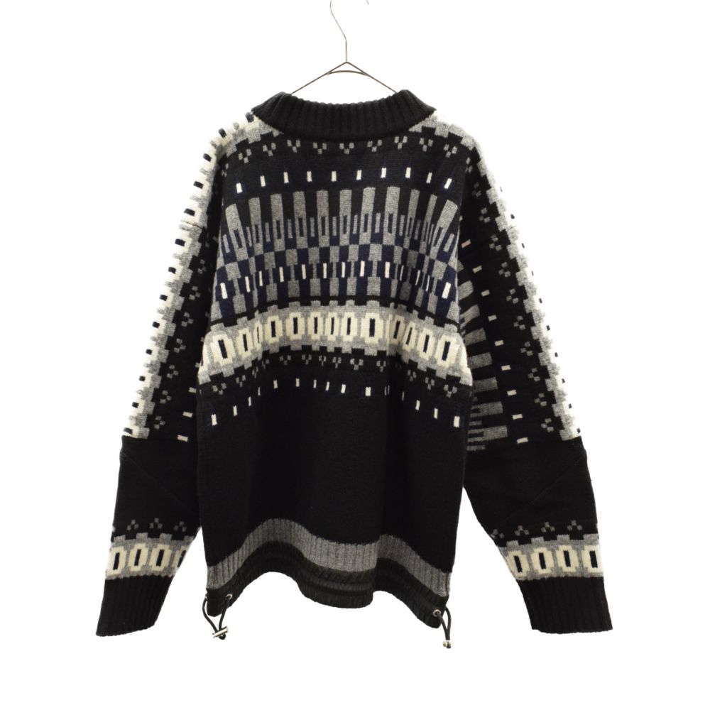 サカイ sacai MA-1 x Wool Knit Pullover セーター sacai 美品 サカイ MA-1 ウールニット プルオーバー SCM-031