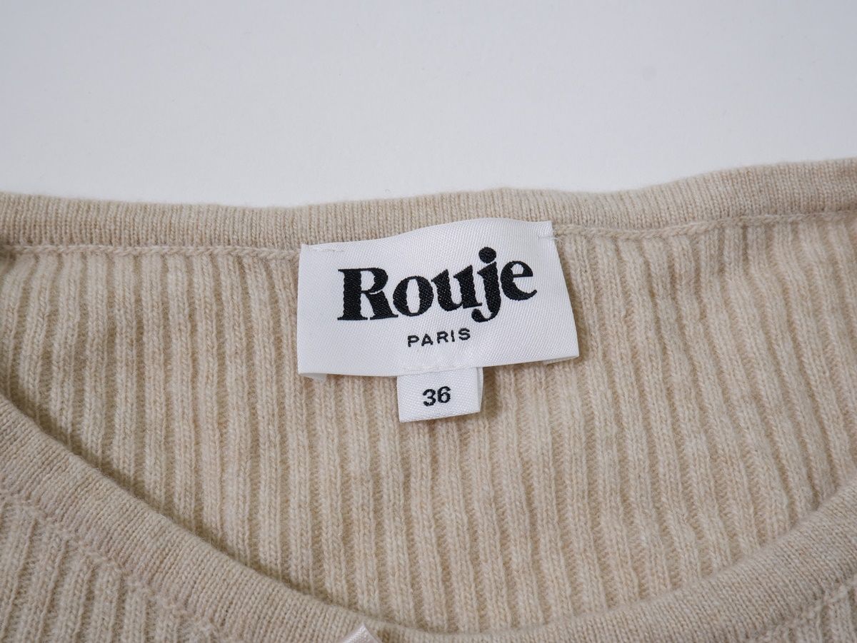 Rouje/ルージュ 2021 MAURINE リボンニット【36】【LKNA74554】 Rouje/ルージュ 2021 MAURINE リボンニット【36】【LKNA74554