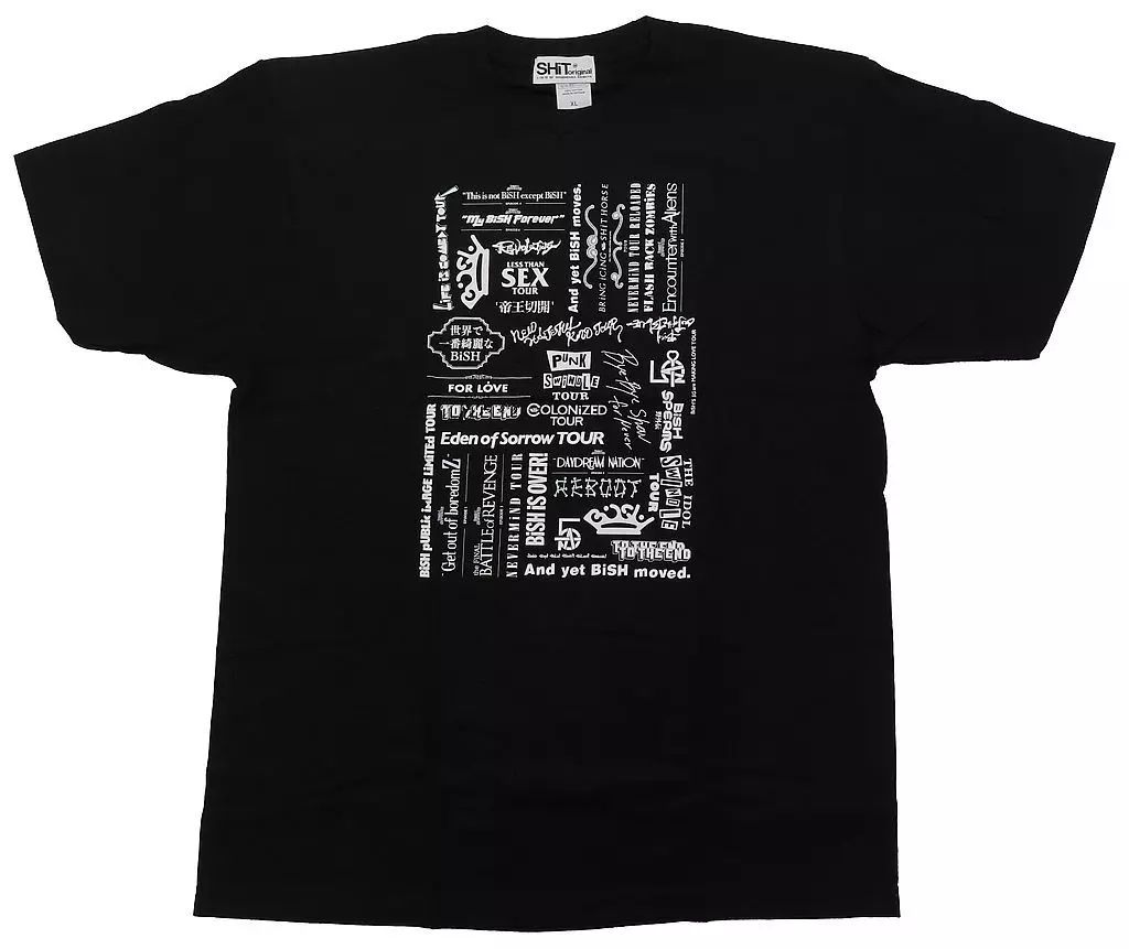 中古】Tシャツ BiSH LiVE TiTLE LOGO Tシャツ ブラック XLサイズ 「Bye