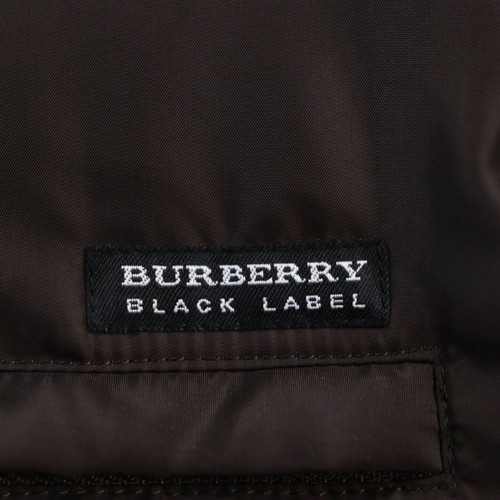 美品○BURBERRY BLACK LABEL バーバリーブラックレーベル シルバー