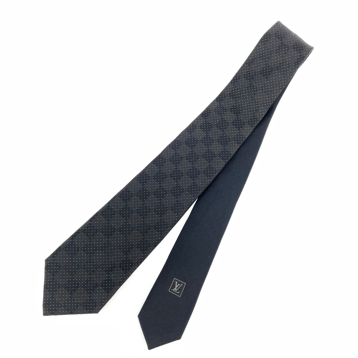 良好 LOUIS VUITTON ルイヴィトン ダミエ クラヴァット ネクタイ