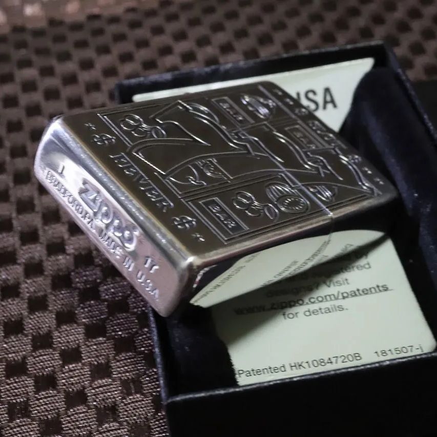 【ZIPPO】ジャックポット 777 スロット シルバー 両面加工 幸運 ジッポ スリーセブン ラッキー zippo パチンコジッポ パチスロジッポ クリスマスプレゼント GOGO ビックボーナス