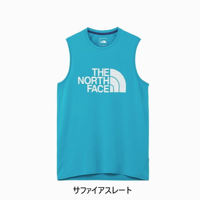 THE NORTH FACE ザノースフェイス ランニング タンクトップシャツ S/L GTD Logo Crew NT12375  スリーブレスGTDロゴクルー メンズ ノースリーブ カットソー トレラン トレイルランニング マラソン ジョギング 吸汗速乾 抗