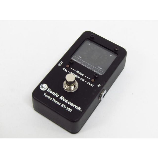 Sonic Research ソニックリサーチ Turbo Tuner ST-300 ストロボチューナー チューナーペダル ◆G5050