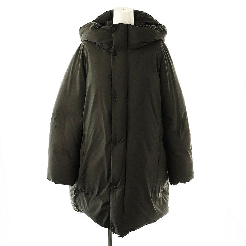 ハクウ HAKUU COCOON フーディー ダウンジャケット ジップアップ S  