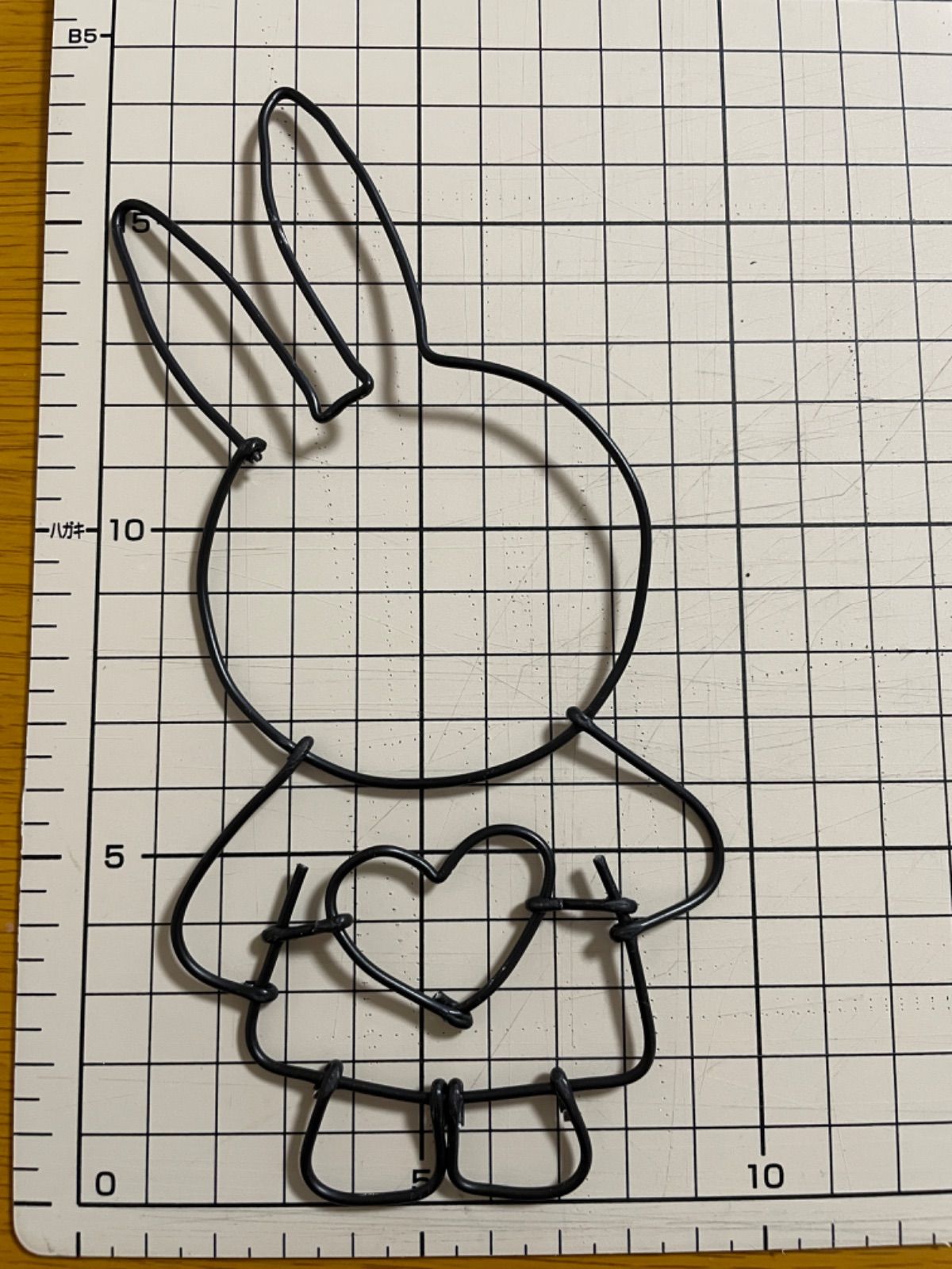 ワイヤーアート ワイヤークラフト インテリア 雑貨 小物 うさぎ キャラ