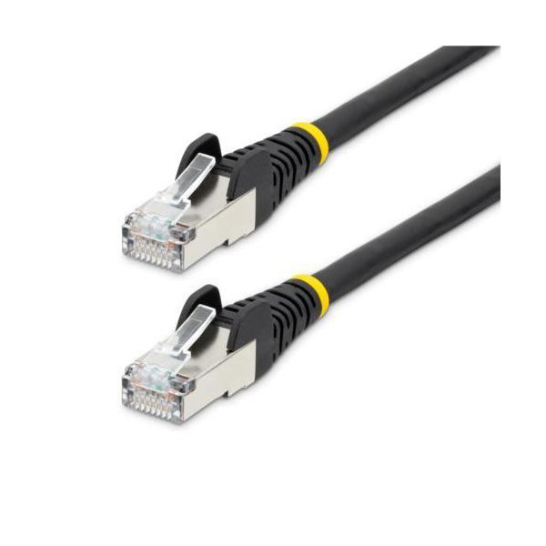 まとめ StarTech.com カテゴリー6A LANケーブル 50cm ブラック NLBK-50C-CAT6A-PATCH 1本 ×3セット