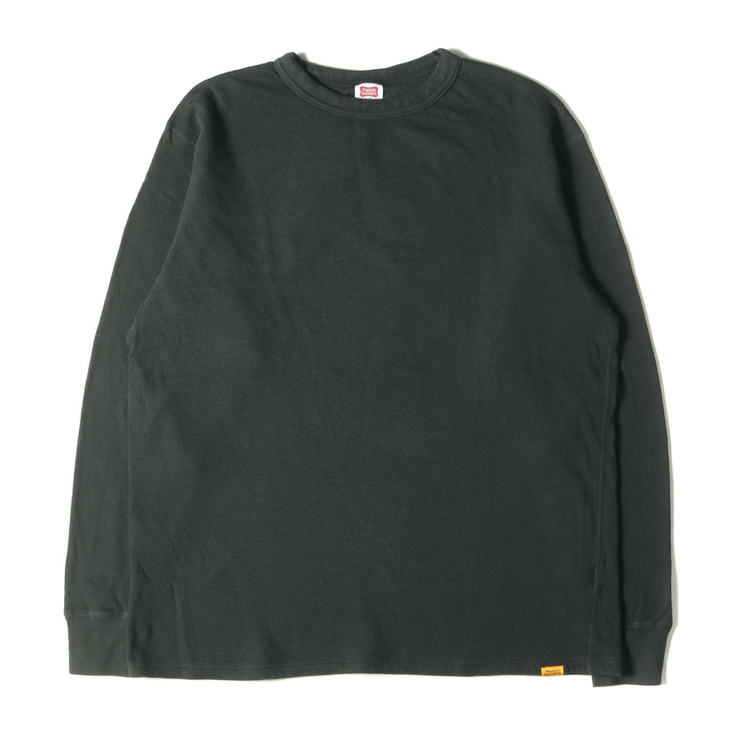 STANDARD CALIFORNIA スタンダードカリフォルニア Tシャツ サイズ:L / 23AW 2レイヤー ロングスリーブTシャツ SD  2Layer Crew Long Sleeve T / トップス 長袖 カットソー チャコールグレー 日本製