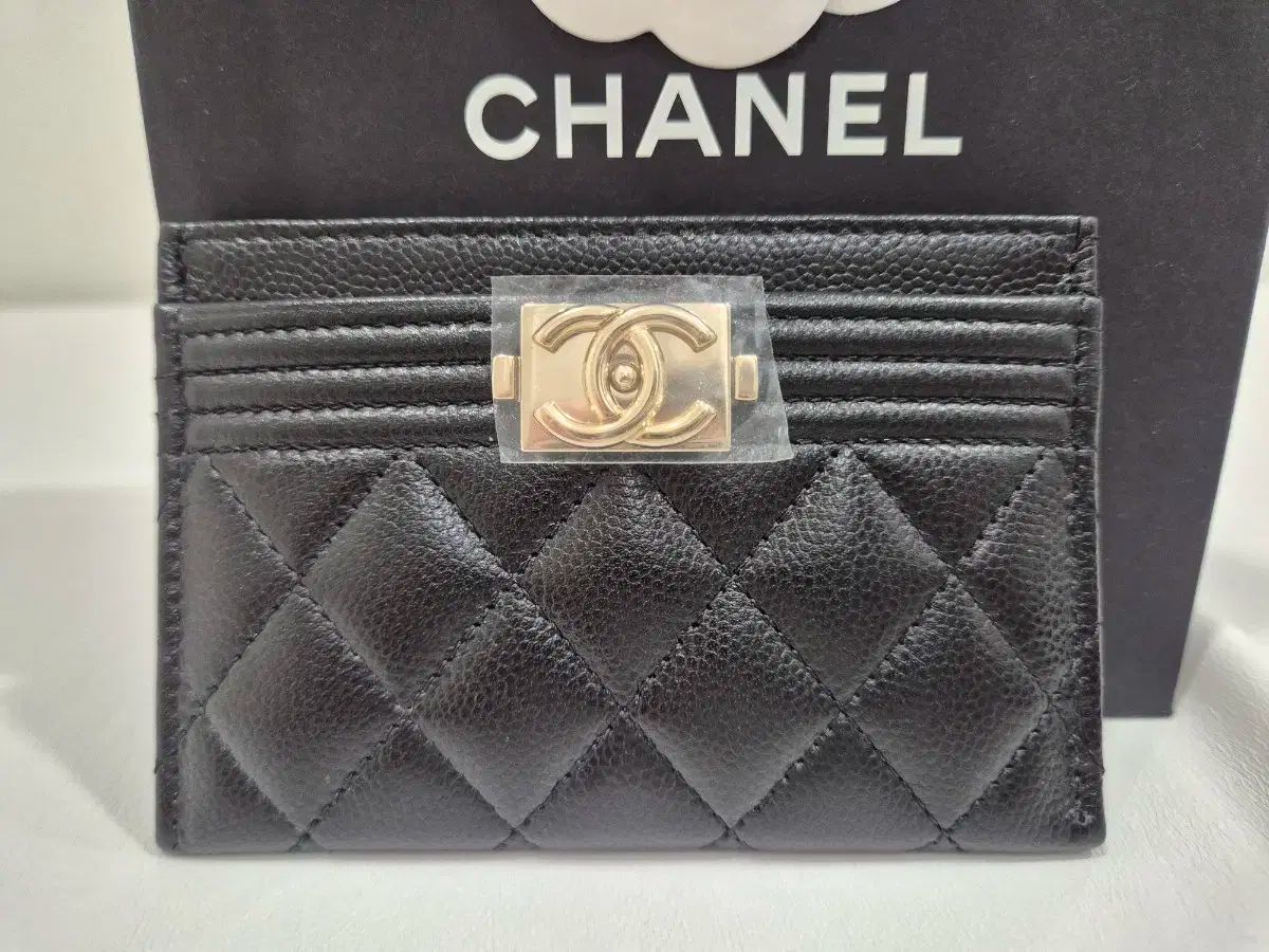 シャネル カードホルダー カードウォレット チュールゴールド