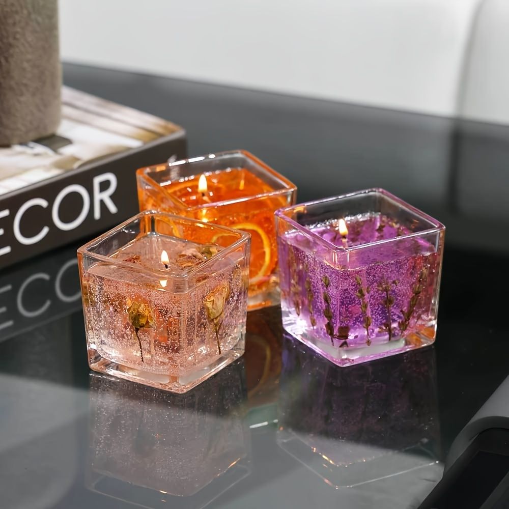 定番の大瓶高級花の香りのキャンドル、550 Gラベンダー/ローズ/オレンジの香りのキャンドル、本物の花の象眼、アロマ、ホームフレグランスの必須、完璧な誕生日記念プレゼント