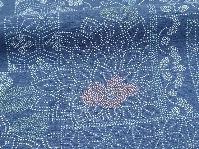 平和屋着物□上質な小紋 紬地 吉祥花文 正絹 逸品 DAAU4957qp - メルカリ 