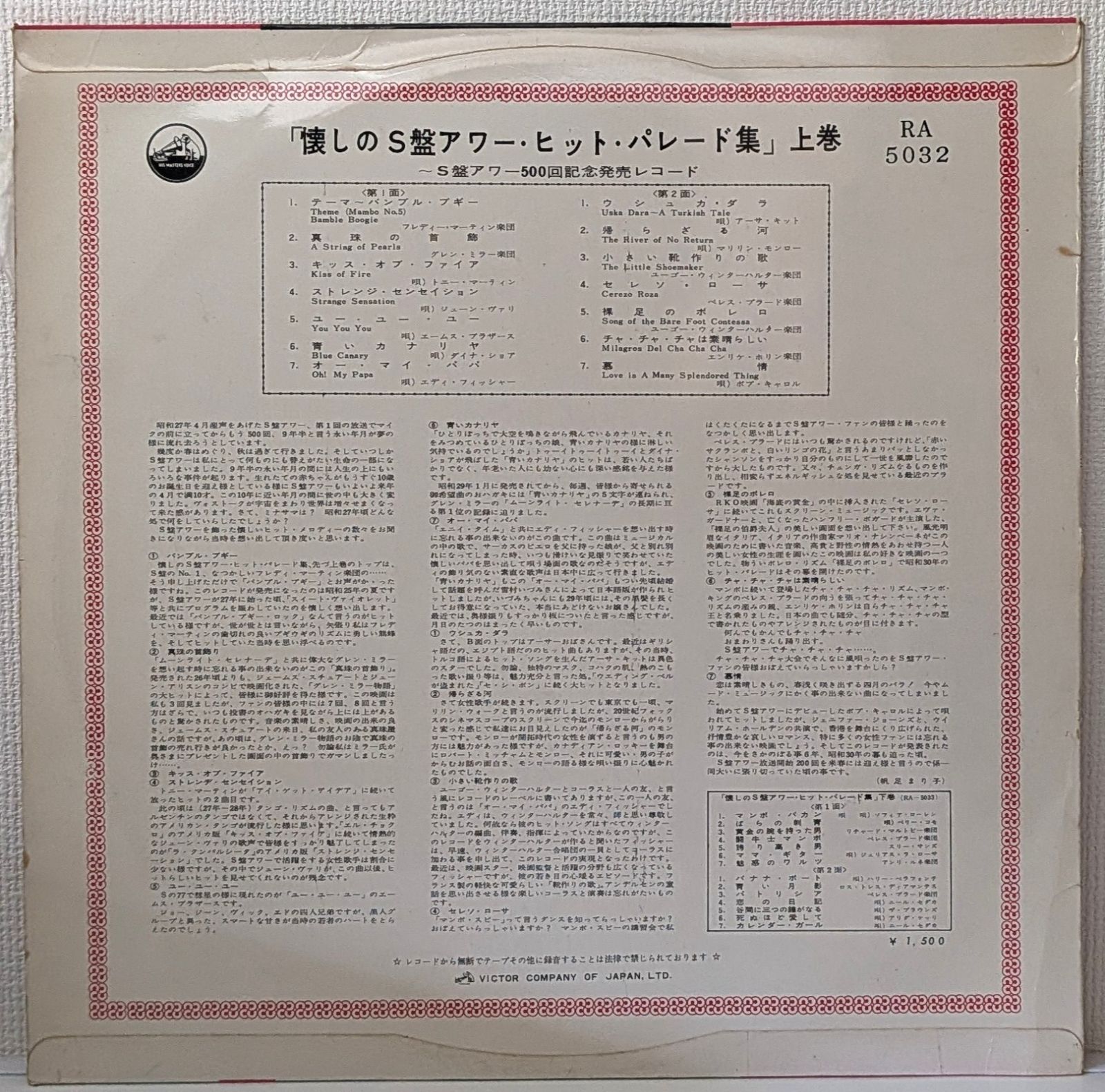 昭和ダンス・パーティー LP シンディ・ローパー / NYダンステリア / LP（Q） - 中古レコード