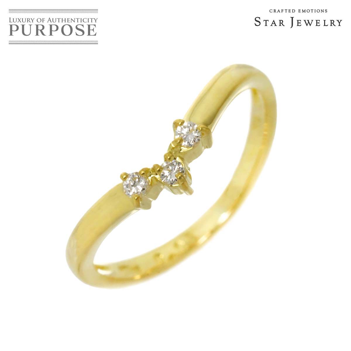 スタージュエリー Star Jewelry 7号 リング ダイヤ 0.06ct K18