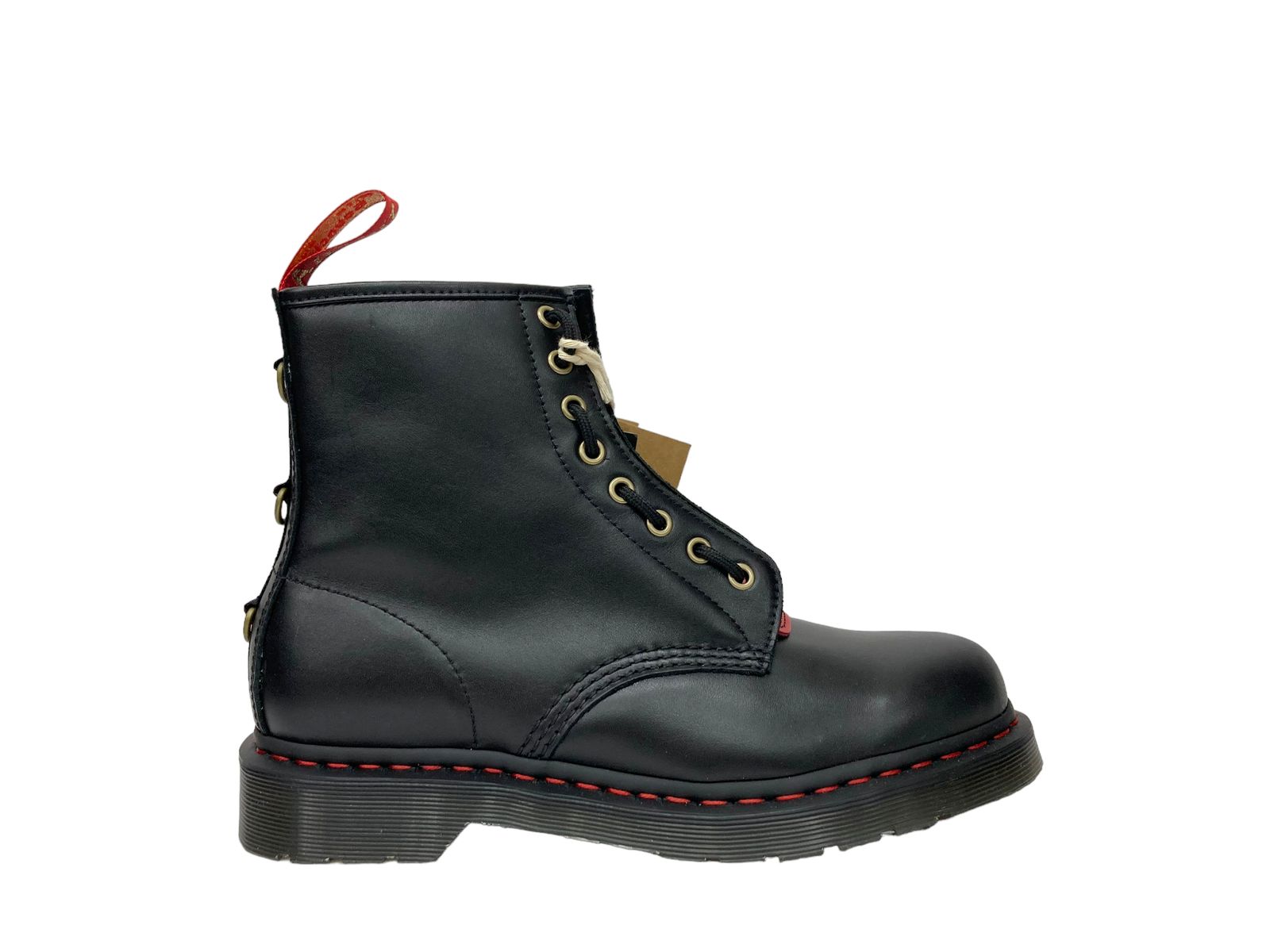 Dr.Martens (ドクターマーチン) 1460 YEAR OF THE RAB BIT 8ホールブーツ 1460 YOTR UK8 US9  ブラック×ポピーレッド メンズ/028 - メルカリ