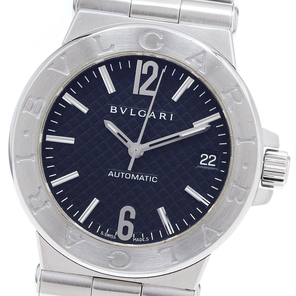 ブルガリ BVLGARI DG35S ディアゴノ デイト 自動巻き メンズ内箱 保証書付き_912592