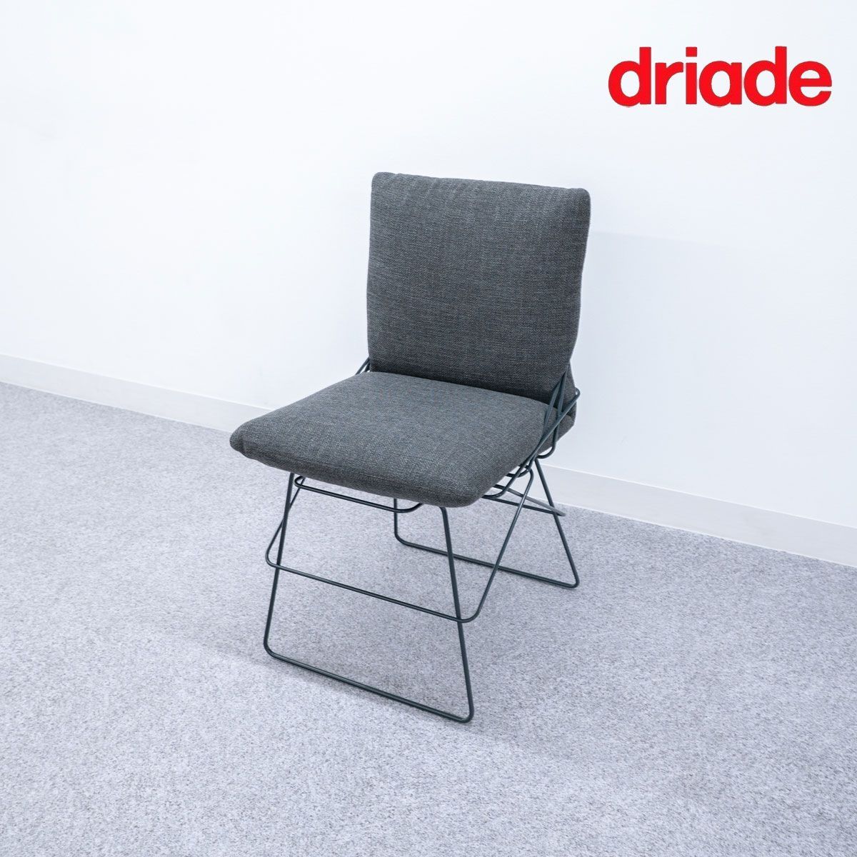 driade ドリアデ SOF SOF ソフソフ ダイニング アームレス チェア ファブリック グレー エンツォ マーリ 定価19万
