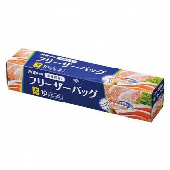 ジャパックス フリーザーバッグ 大 透明 10枚×24箱 WF03
