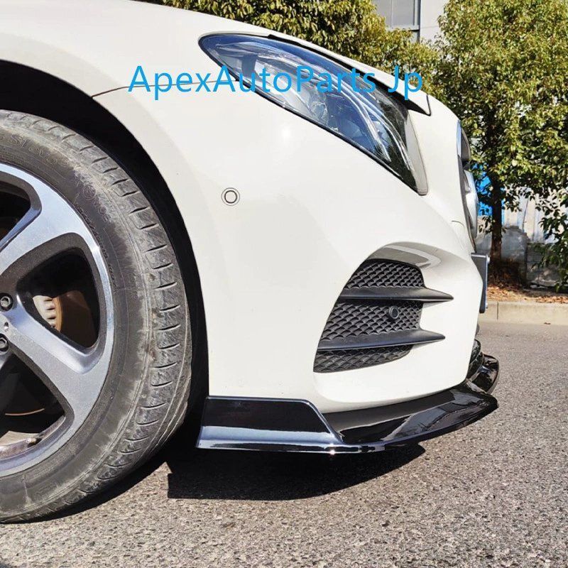 メルセデスベンツ W213 E200 E260 E300 2016-2020年式 取り付け穴あけ必要 アンダースポイラー フロントリップ FFCRYSTALESIA_COM