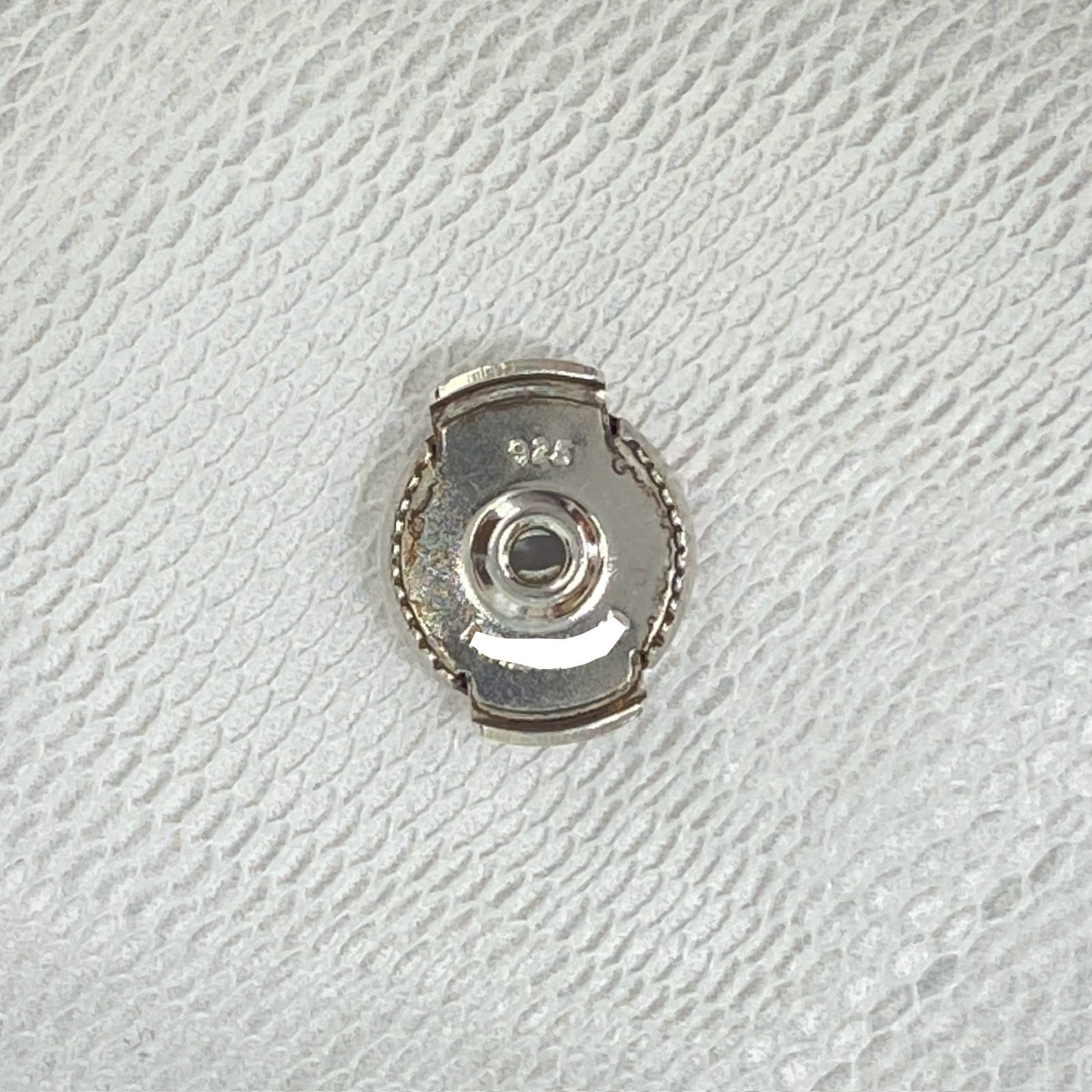 鑑定済み【 美品 】 エルメス 《 ループ 》 MM シルバー925 ピアス 