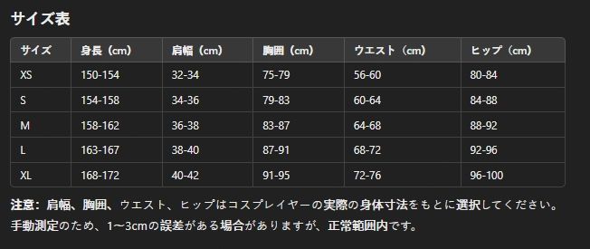 キャラクターコスチューム