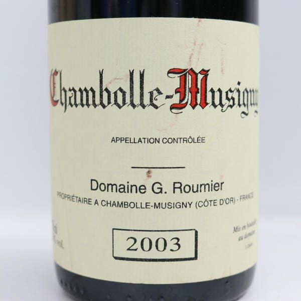 ジョルジュ・ルーミエ　シャンボールミュジュニー　2003 Georges Roumier（ジョルジュ ルーミエ）シャンボール