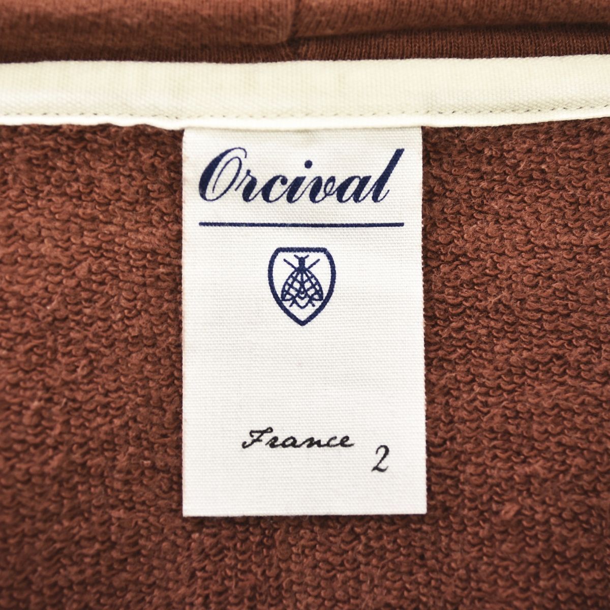 定番】 オーシバル ORCIVAL フレンチテリー ダブルジップ