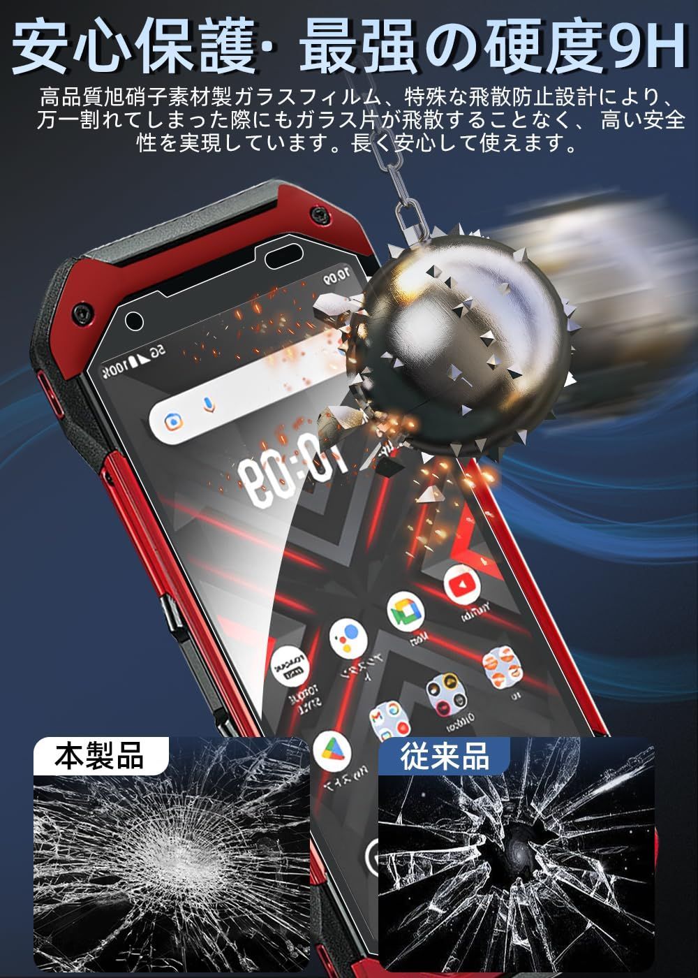 送料無料】 【ブルーライトカット?2枚セット】ZXZone For TORQUE G06 