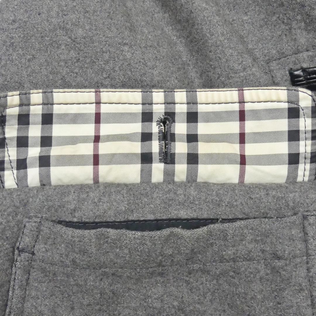 英国製 ダッフルコート バーバリー メンズ XS 古着 グレー