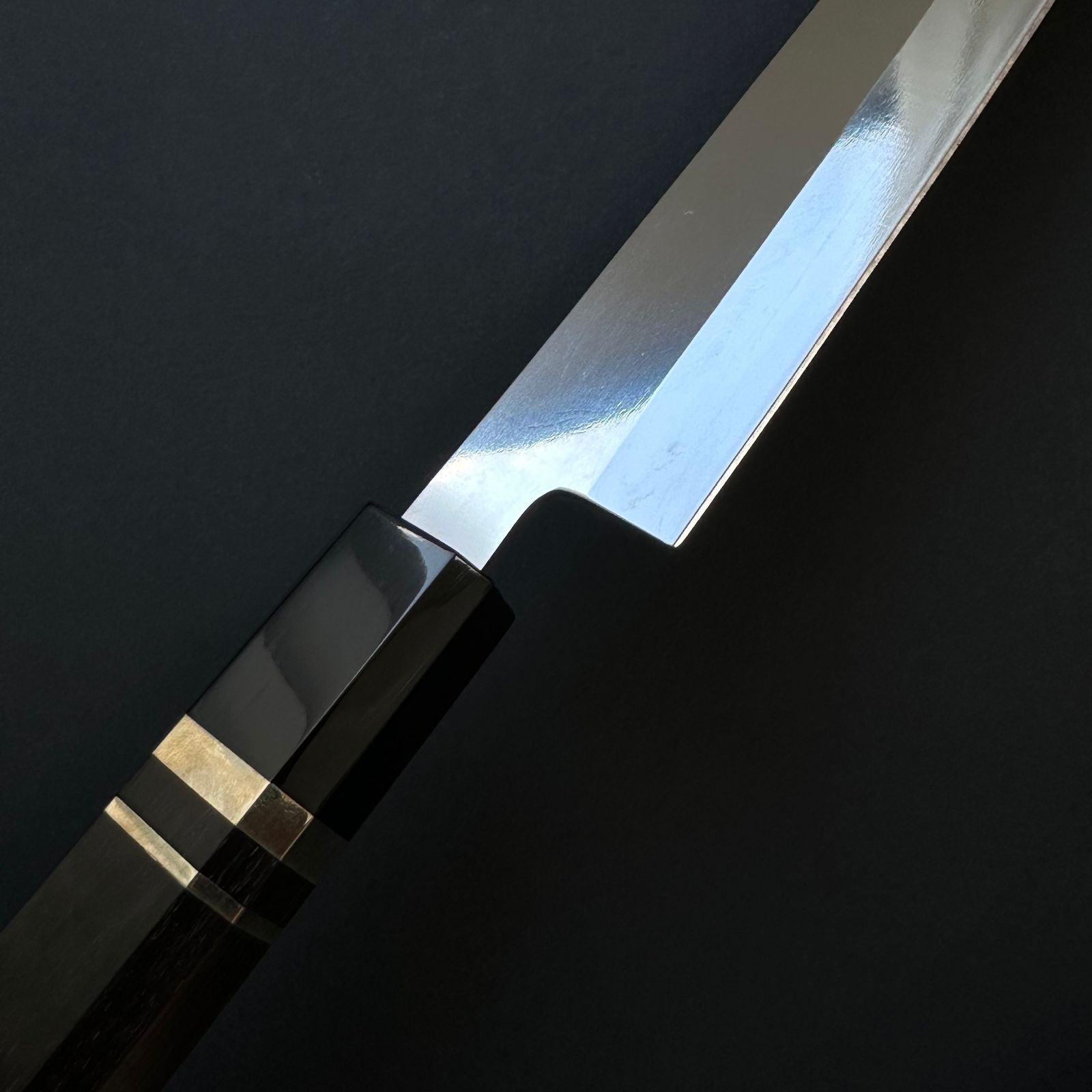 鏡面 先丸柳刃包丁 尺寸 V金10号 人工象牙八角柄 kitchen