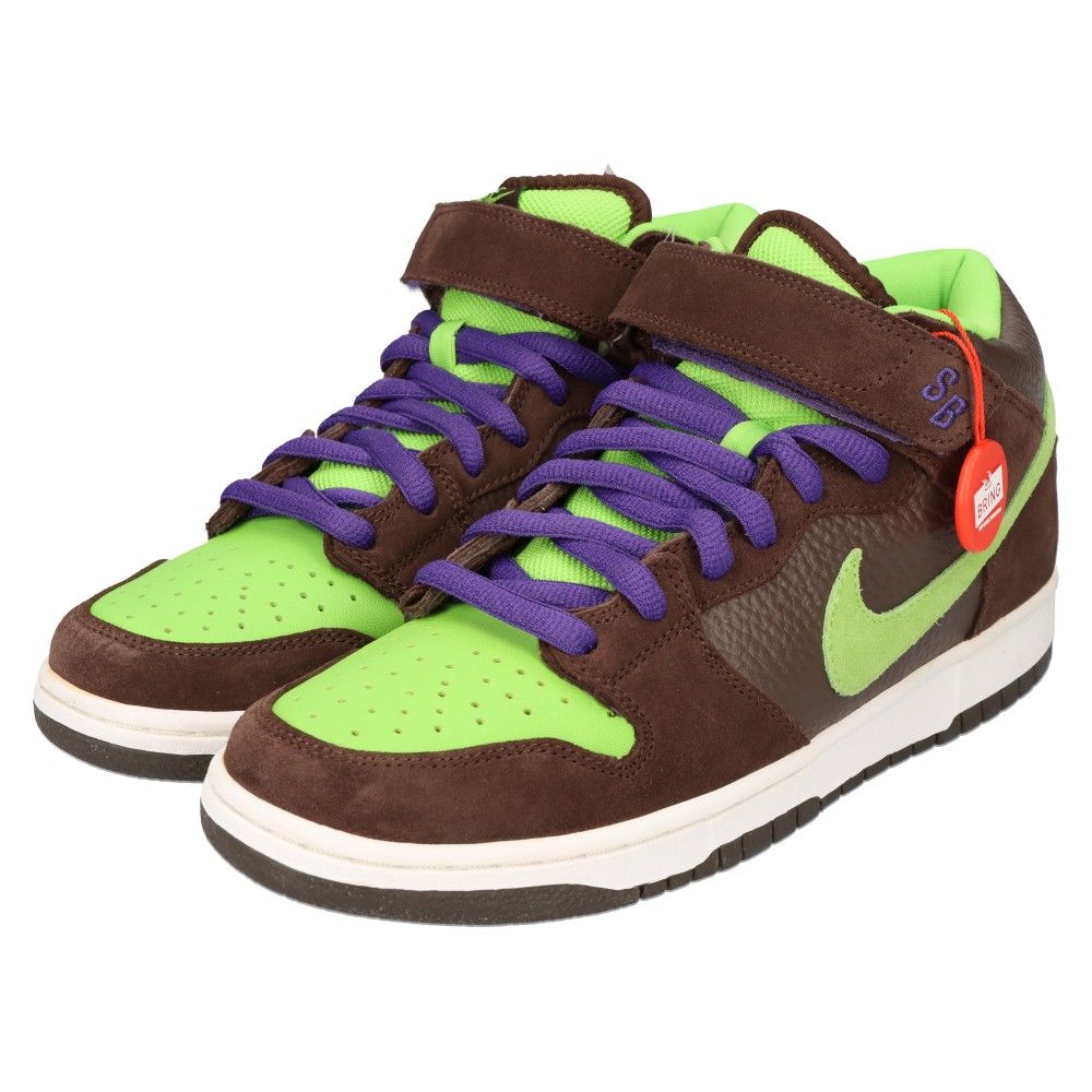NIKE SB ナイキエスビー DUNK MID PRO Donatello ダンクミッド ドナテッロ ミドルカットスニーカーシューズ ブラウン US9.5 314383-231 NIKE SB (ナイキエスビー) DUNK MID PRO Donatello ダンクミッド