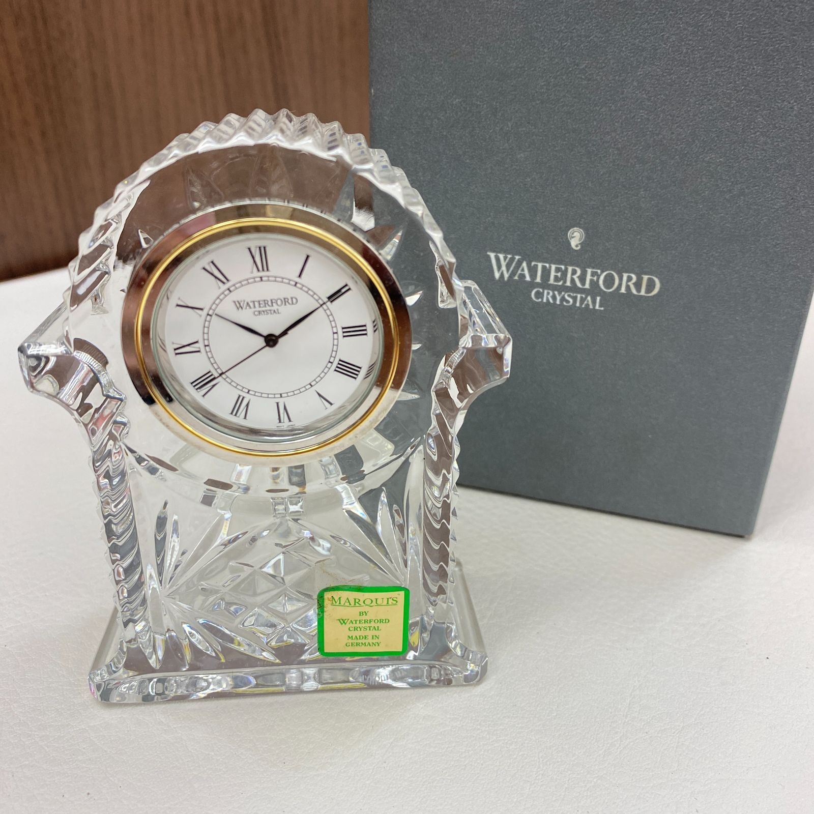 インテリア小物 N 処分価格【保管品】WATERFORD ウォーターフォード クリスタル 時計