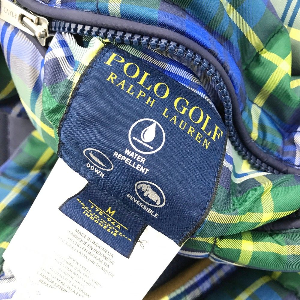 POLO GOLF ベスト XL 青系チェック柄 古着 ラルフローレン Ralph Lauren POLO GOLF ポロゴルフ アーガイル柄