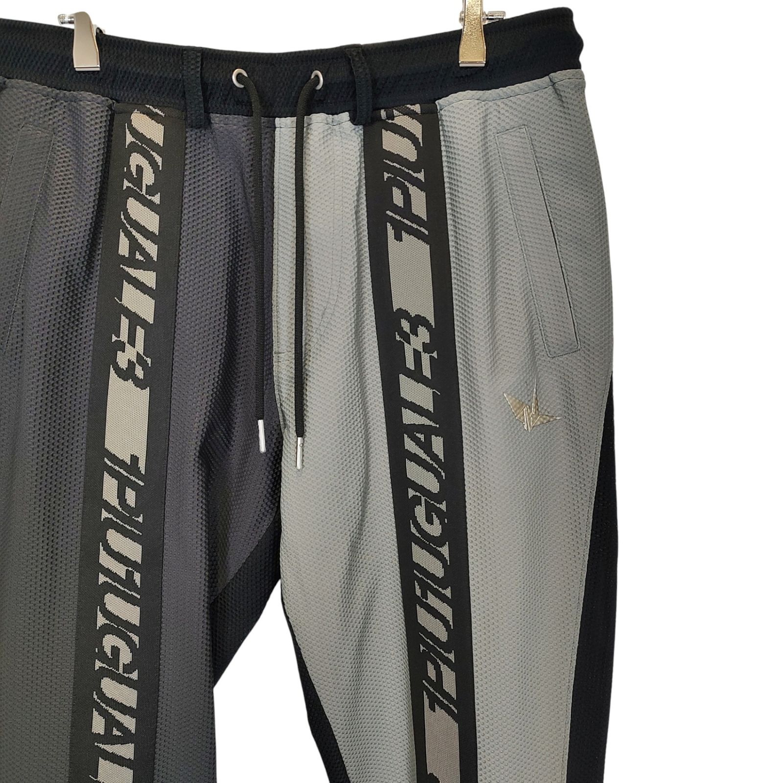 アウトレット最大70％OFF! 1PIU1UGUALE3 GOLF ウノピゥウノウグァーレトレ ゴルフ 113 GOLF LOGO TAPE RIB PANTS リブ パンツ GRP146 POE488 6 XL グレー系 メンズ 11ヶ月使用