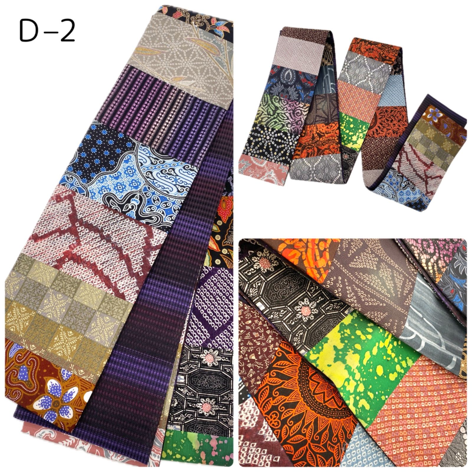 【新作】ハンドメイド　バティック半幅帯 新作】ハンドメイド バティック半幅帯 新作】ハンドメイド バティック