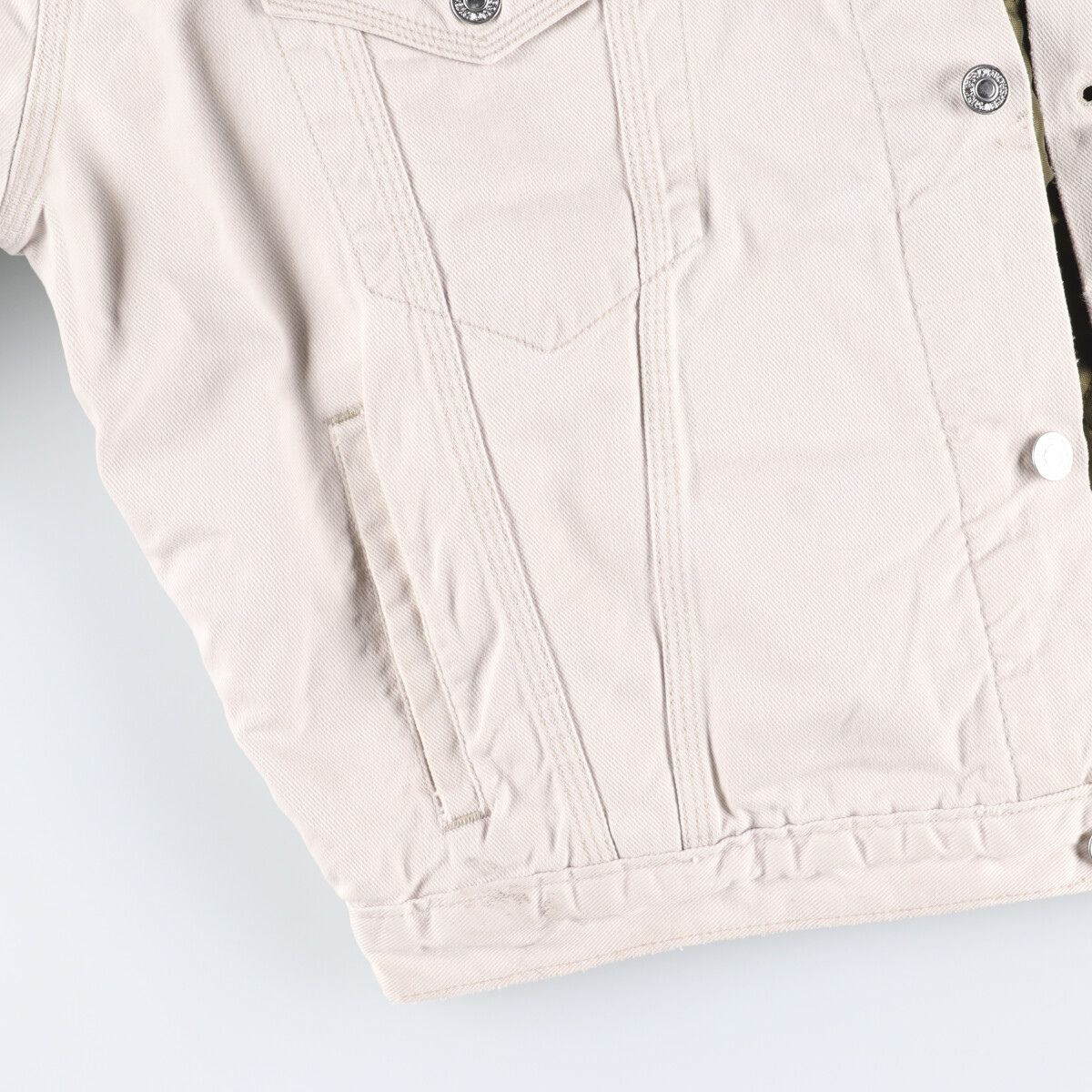 古着 90年代 リーバイス Levi's 71668 ホワイトデニムジャケット