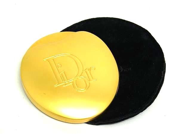クリスチャン　ディオール　ヴィンテージ　ミラー　手鏡 □美品□ ChristianDior クリスチャンディオール ミラー 手鏡