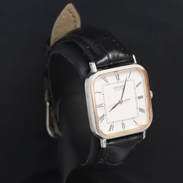 稼働品 SEIKO セイコー 腕時計 白文字盤 スクエア 6531-5130 QZ セイコー 6531-5130 白文字盤 レディース腕時計 2000000 NSK KRK